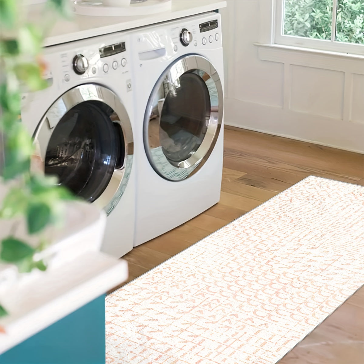 Boho Runner Rug for Laundry Room Area Soft Non Slip Washable Stair Carpet Runner