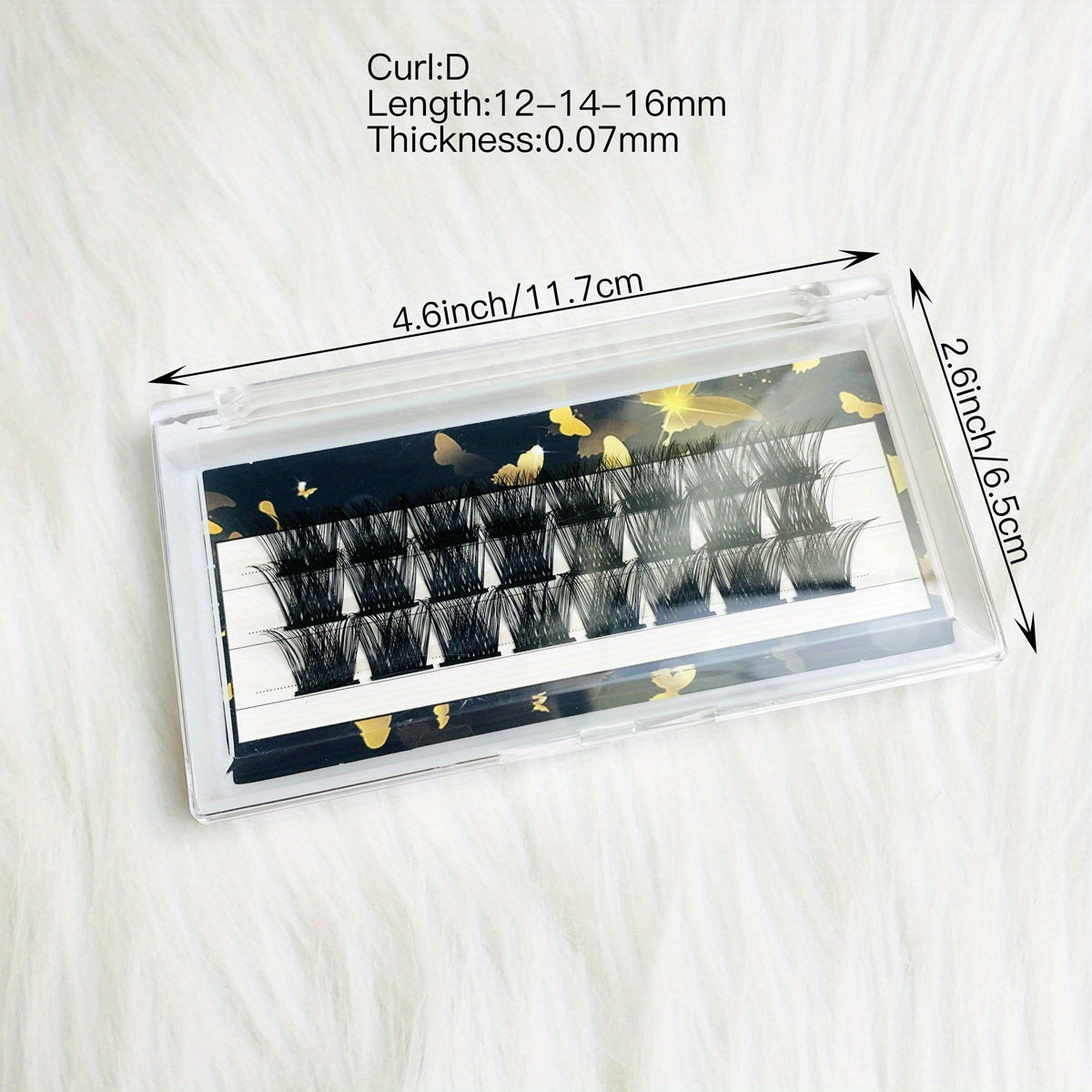 D Curl Volume Lash Clusters for DIY Extensions 100 Clusters 12 14 16mm Mix