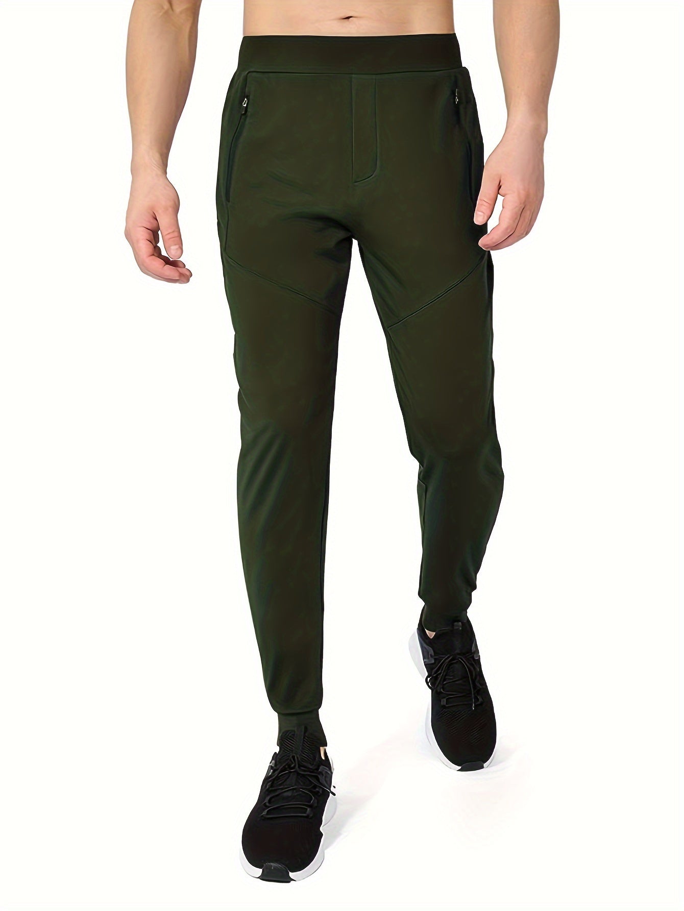 Men's Quick Dry Athletic Trousers, Lightweight Joggers for Gym Workout