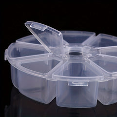 8 Grid Diamond Painting Tool Storage Box Containers Round Square Organizer