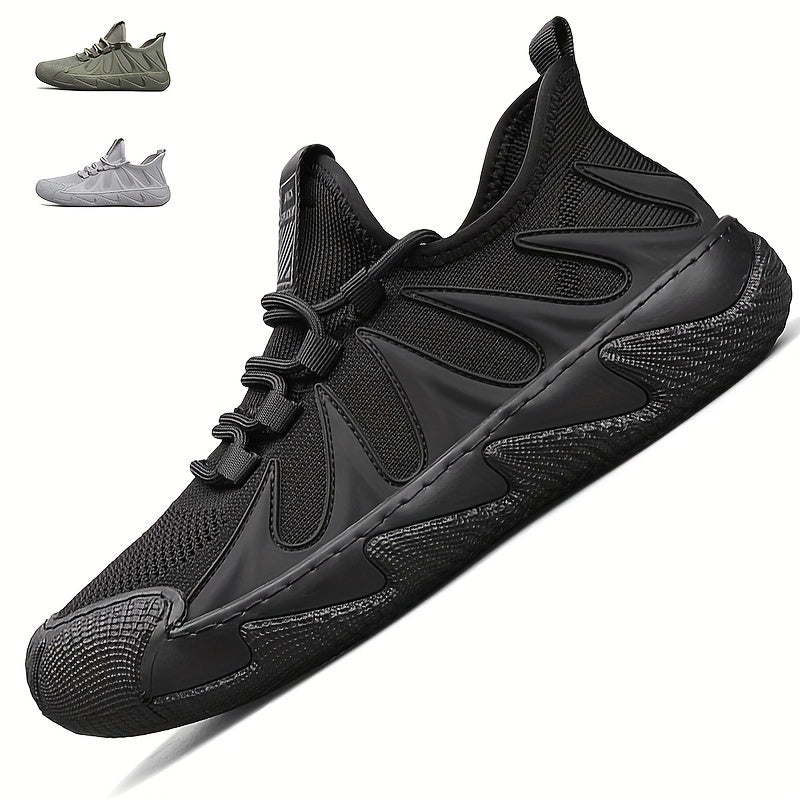 Men's Breathable Lace up Walking Shoes Outdoor Anti-Skid Sneakers