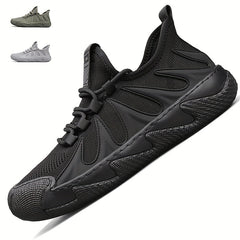 Men's Breathable Lace up Walking Shoes Outdoor Anti-Skid Sneakers
