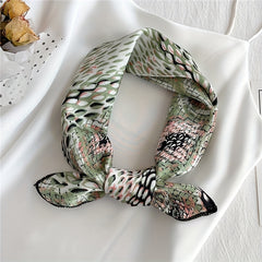 Animal Pattern Square Scarf Satin Bandana