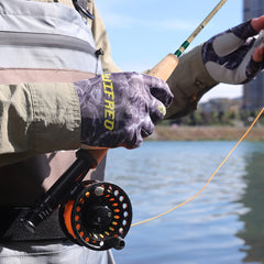 Anti slip Fishing Gloves Fingerless Gloves For Fishing Biking Camping