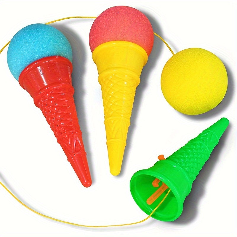 Ice Cream Shooters Toy Squeeze Game Foam Ball Launcher