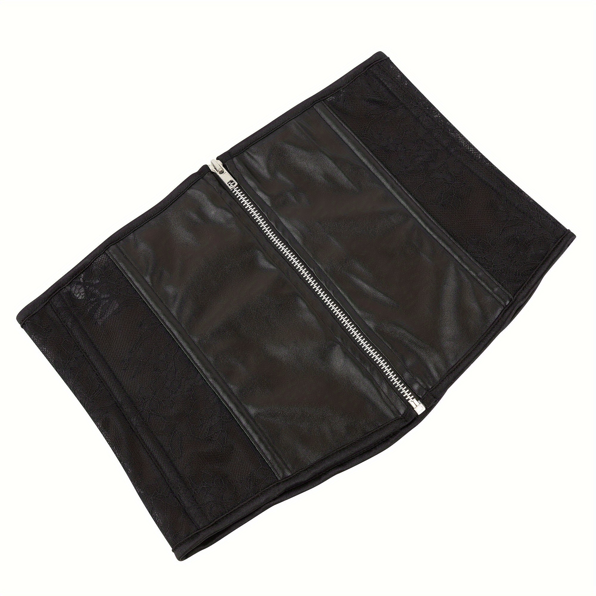 Lace Stitching Tummy Wrap Tummy Control Zipper Slimming Belly Belt