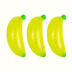 3pcs Simulation Banana Squeeze Toy Anti Anxiety Decompression Toys