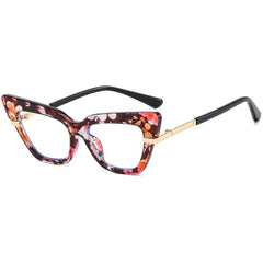Cat Eye Light Blocking Glasses Women Clear Frame