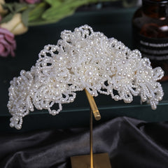 Pearl Crown Princess Wedding Bridal Tiara Headwear
