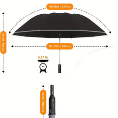 10 Ribs Windproof Travel Umbrella Lightweight Compact Mini Folding Portable