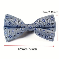 Men's Polka Dot Circle Bow Tie Classic Bow Tie Collar Flower