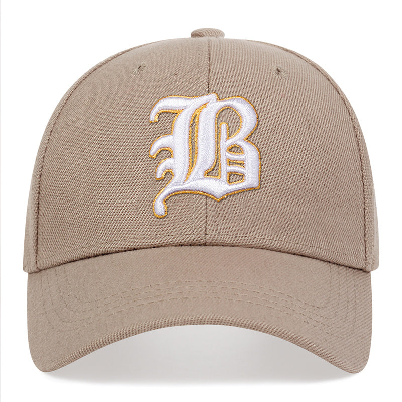 Bee Embroidery Khaki Baseball Cap - Unisex