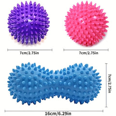 3pcs Yoga Massage Ball Set for Muscle Relaxation