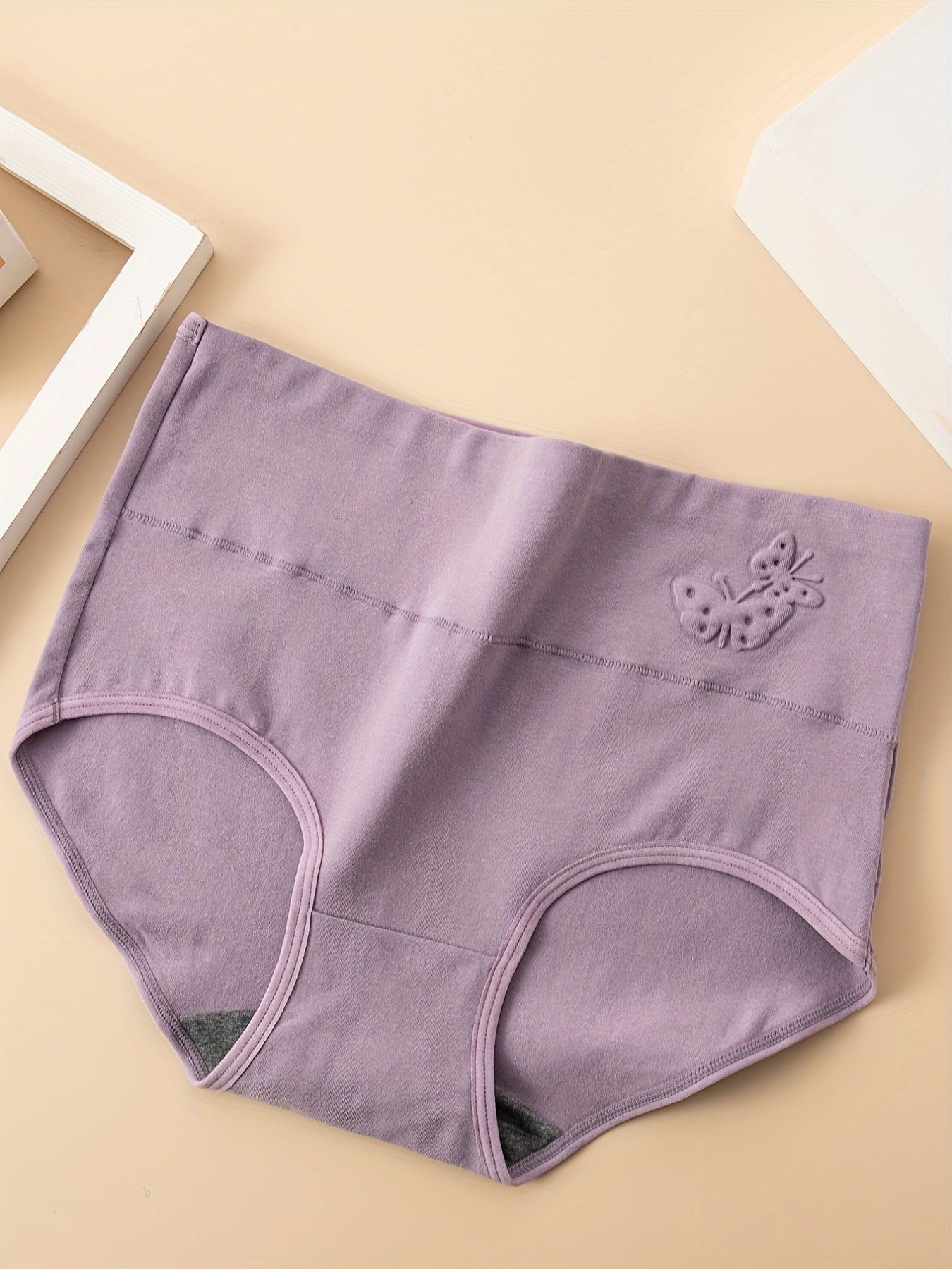 4pcs Animal Print Briefs High Waist Intimates Panties