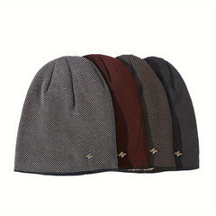 Thickened Warm Woolen Knitted Hat for Outdoor Cycling Skiing