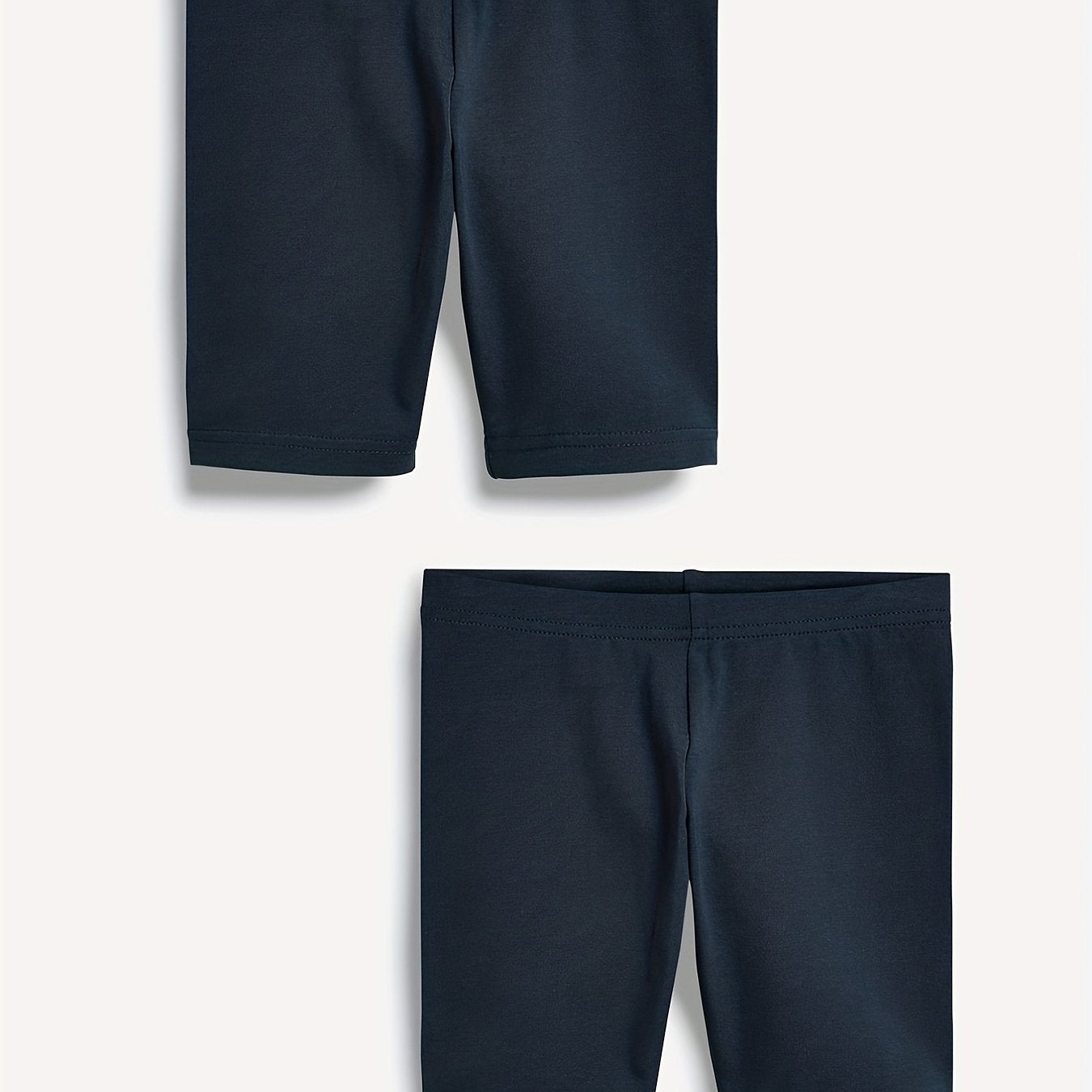 2pcs Girls Plain Cycling Shorts Comfortable Breathable Leggings