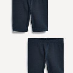 2pcs Girls Plain Cycling Shorts Comfortable Breathable Leggings
