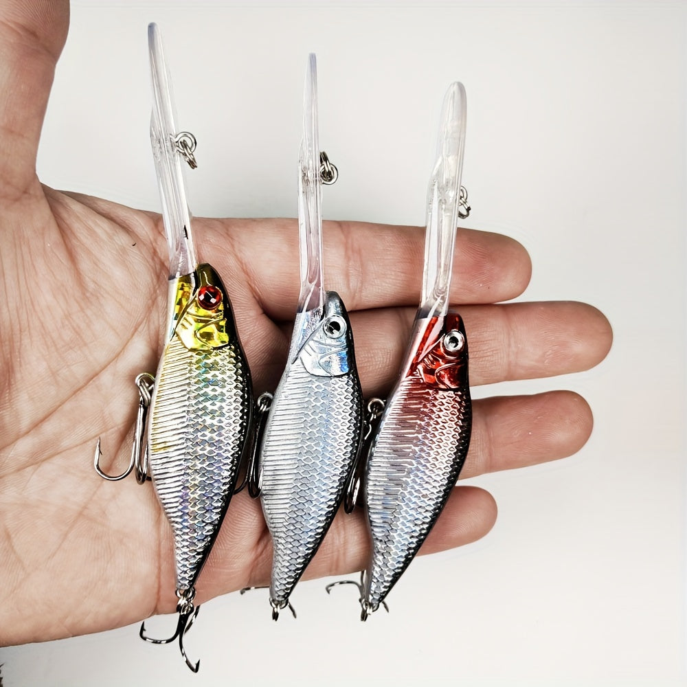 8pcs Plastic Minnow Fishing Lures 9 2g Deep Diving