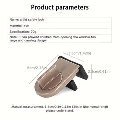 2pcs Sliding Door And Window Security Lock Aluminum Alloy Anti-theft Lock