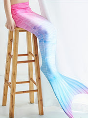 Girls Mermaid Tail Swimsuit Fish Scale Beach Party Costume