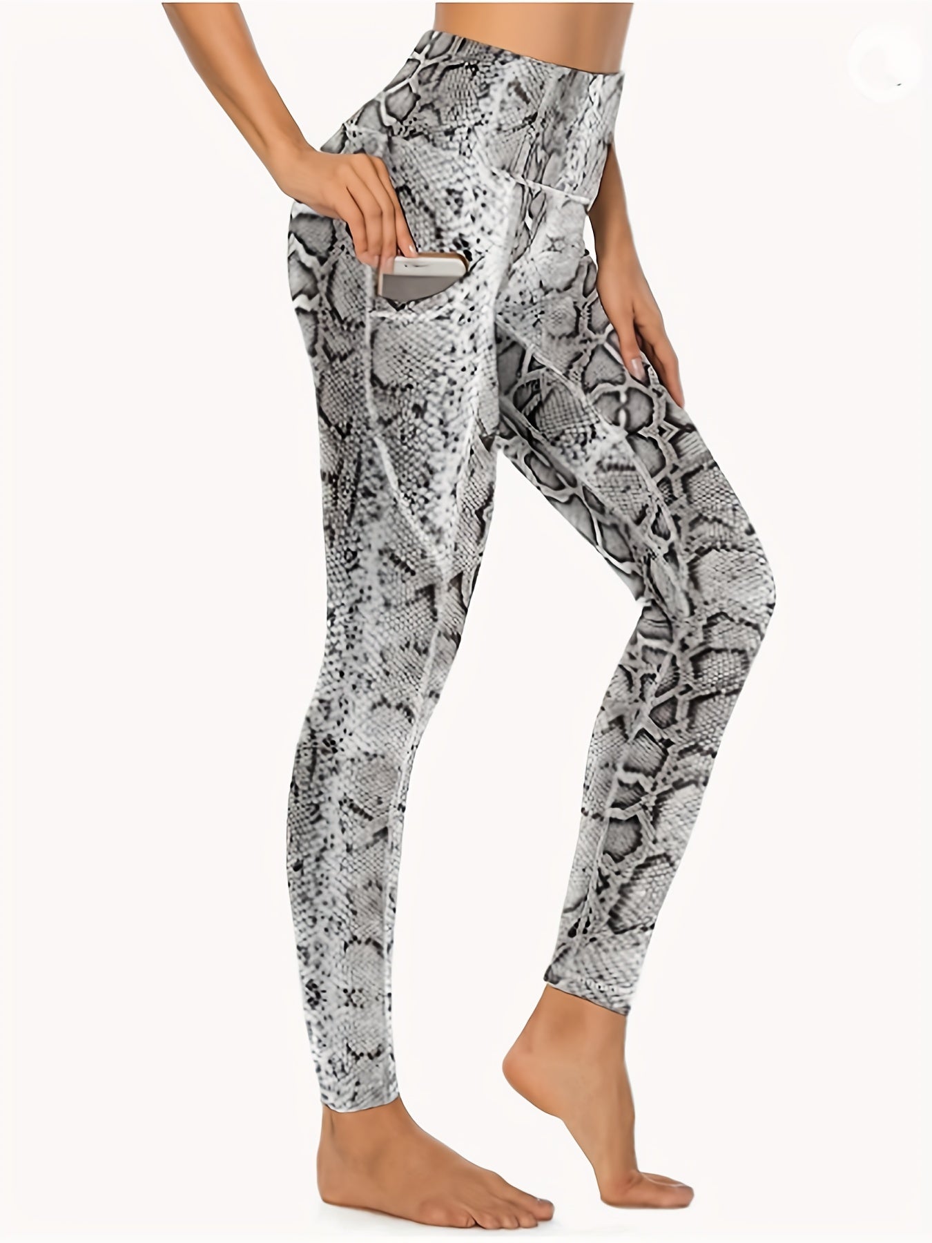 Women's Plus Size Tummy Control High Rise Sports Leggings