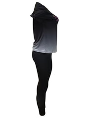 Blessed Print Tee & Slim Pants Workout Set