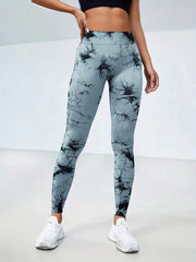 Tie Dye Skinny Leggings Women's Stretchy Casual Leggings
