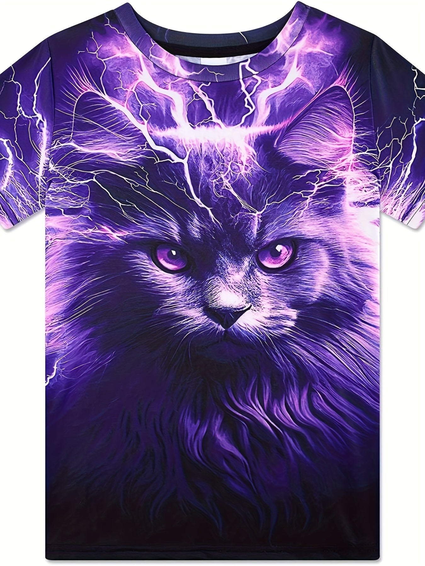 Boy's Galaxy & Cartoon Graphic T shirt 3D Digital Print Active Slightly Stretch