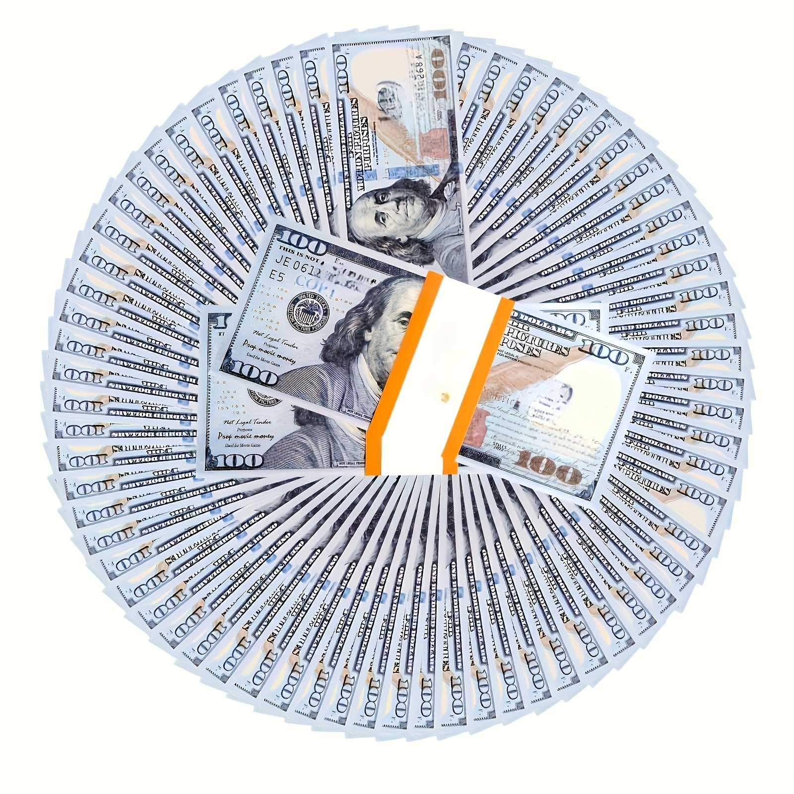 600pcs US 100 Movie Prop Money Bills for Film TV Productions Art Decorations