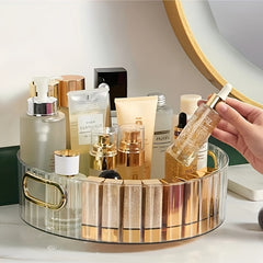 360 Spinning Makeup Organizer High Capacity Skincare Clear Storage