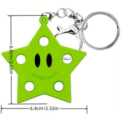 Cartoon Star Silicone Keychain for Children's Party Decoration