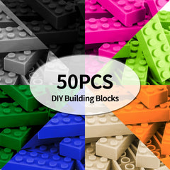 50pcs 2x6 Pellet Brick Building Blocks DIY Toy for Boys