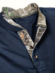 Men's Stretch Knit Long Sleeve Top for Fall Winter