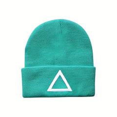 Embroidered Knit Hat for Men