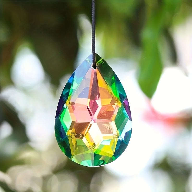 Bauhinia Crystal Chandelier Pendant Suncatcher Hanging Outdoor Decor