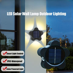 PRVDV Outdoor Wall Light Solar Fence Lamp Waterproof