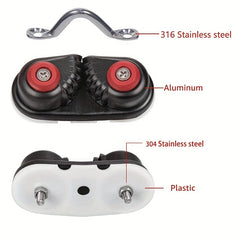 Marine Aluminum Clip Rope 316 Buckle