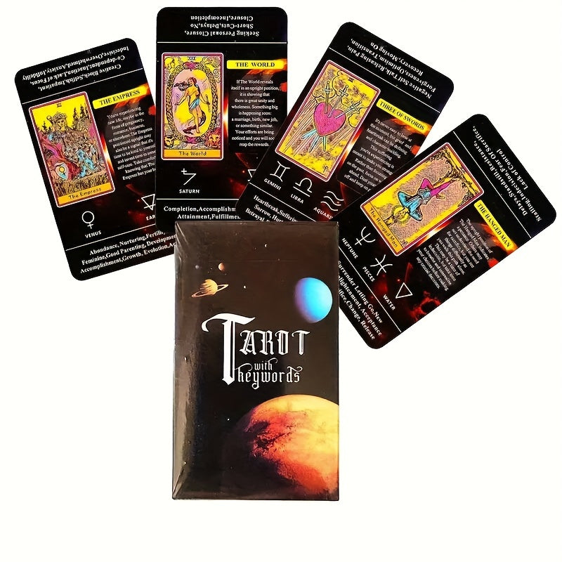 Pocket Size Tarot Learning Card with Electronic Guidebook