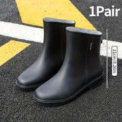 Women's Solid Rain Boots Wear Resistance Garden Water Shoes