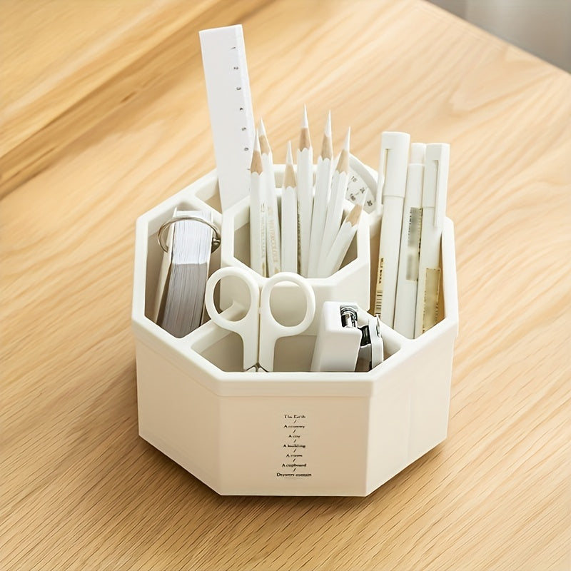 360 Rotating Pen Holder Large Capacity Pencil Storage Box