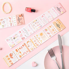 2pcs Long Strip Tape Decorative Sticker