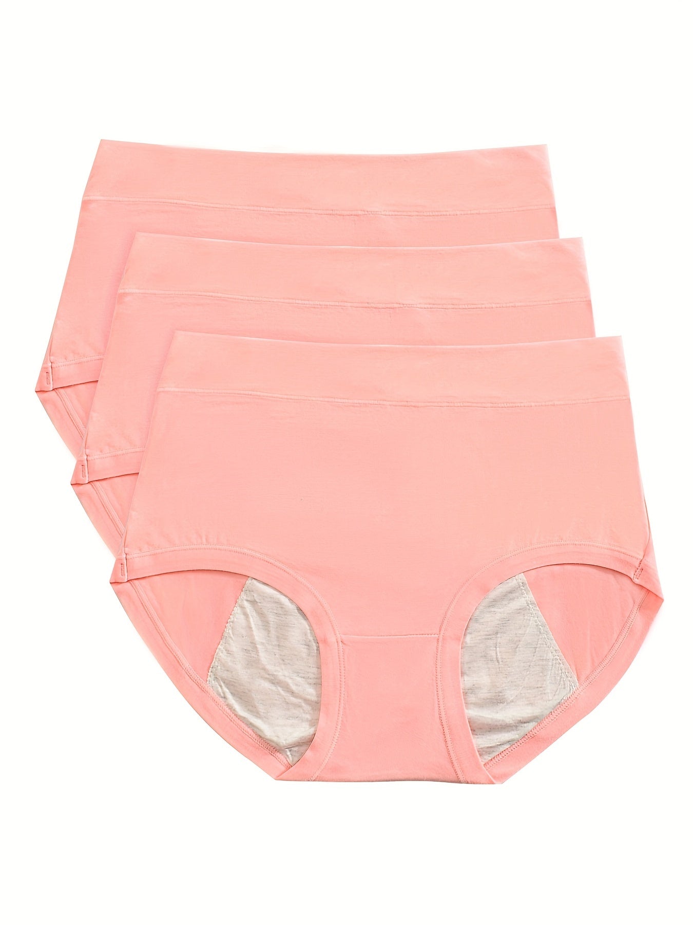 3pcs Period Panties Comfy Full Coverange Anti Leak Women's Lingerie
