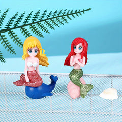 4pcs Shell Mermaid Aquarium Fish Tank Landscape Decoration