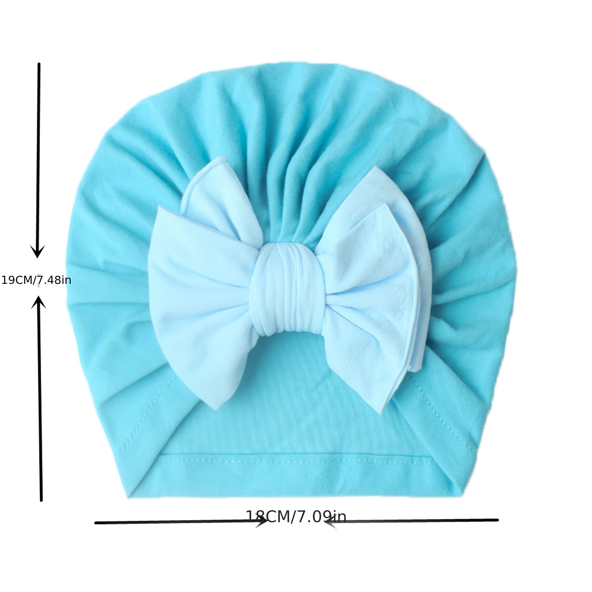 Candy Colored Nylon Bow Baby Hat For All Seasons