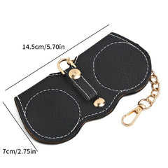 Portable Glasses Storage Bag Sunglasses Protective Cover PU Leather Holder