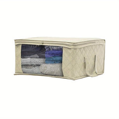 Quilt Storage Bag with Reinforced Handles Clear Window Organizer