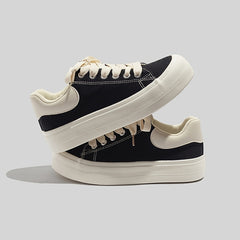 Women's Platform Canvas Low Top Sneakers