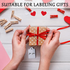 1000pcs Gift Tags with Rope Blank Paper Tag Label