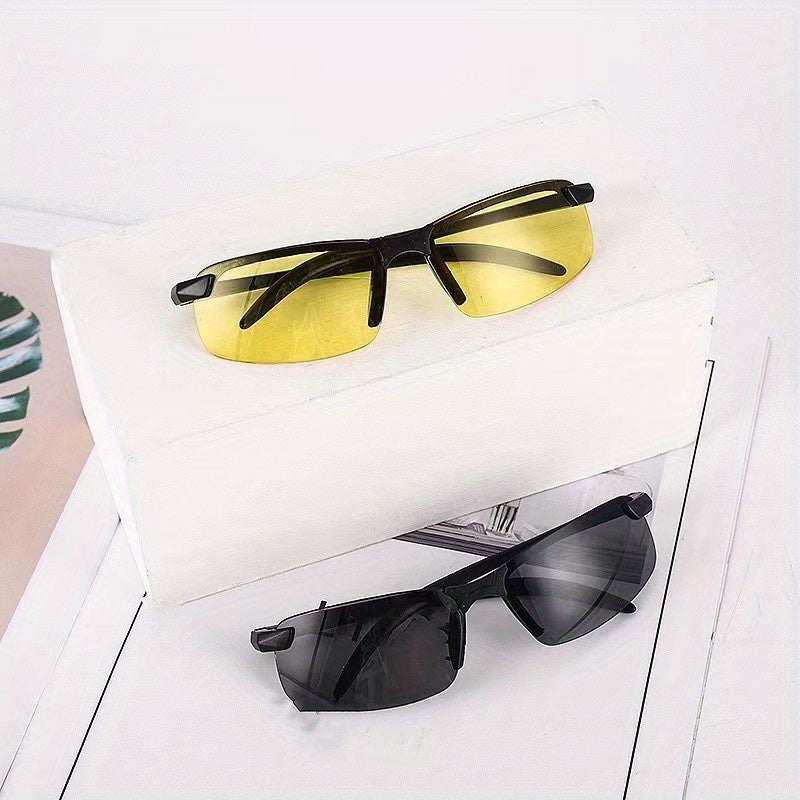 2pcs Cycling Night Vision Goggles and Sunglasses