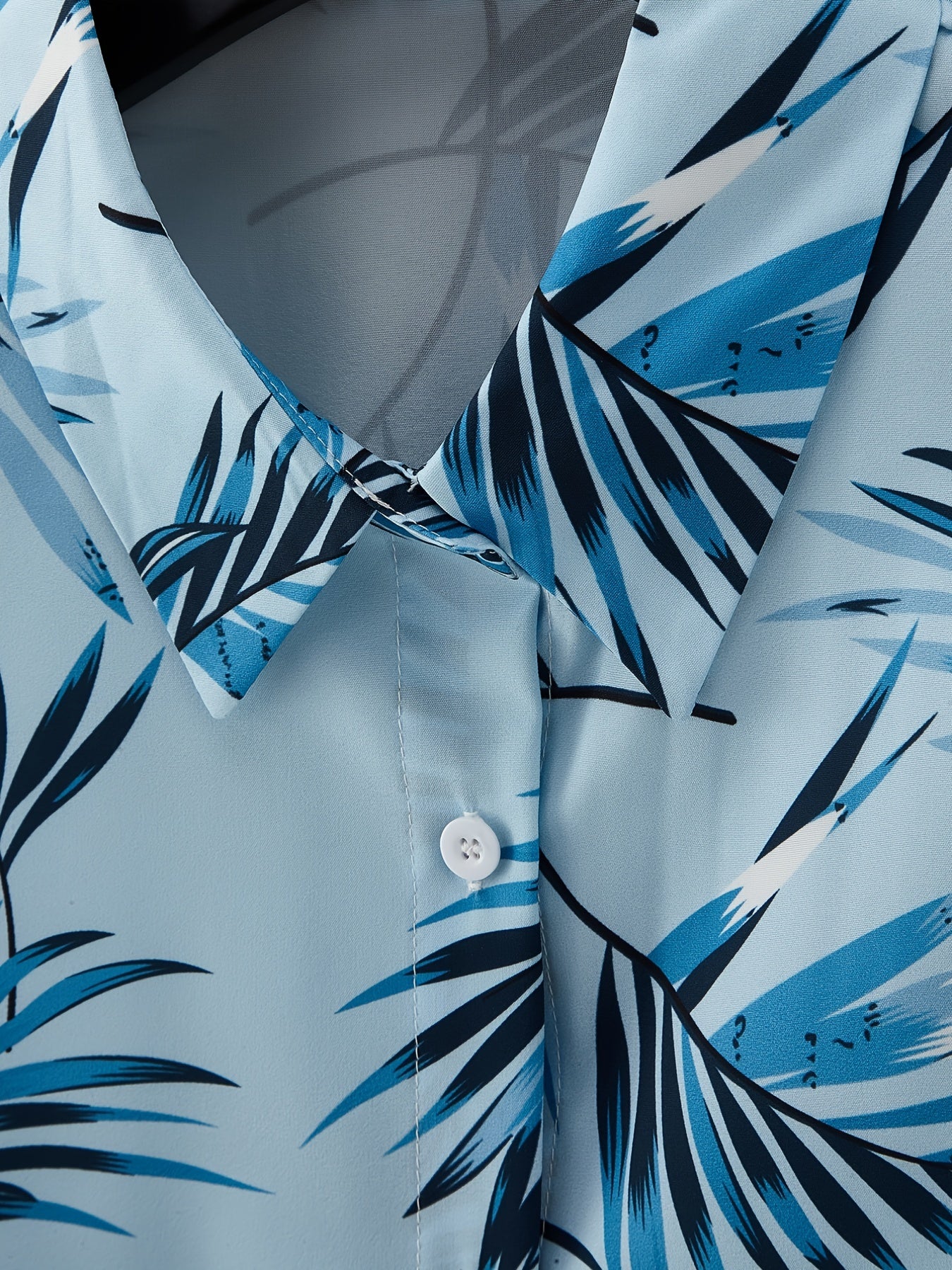 Hawaii Leaf Print Casual Shirt for Men